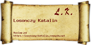 Losonczy Katalin névjegykártya